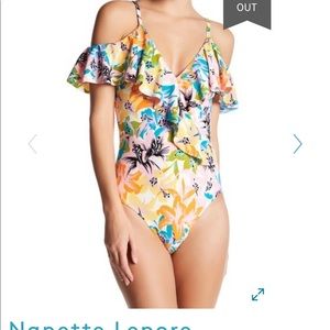 Nanette Lepore Cold Shoulder One Piece Swimsuit
